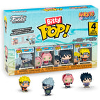 Blister 4 figurer Bitty POP Naruto Shippuden Team 7