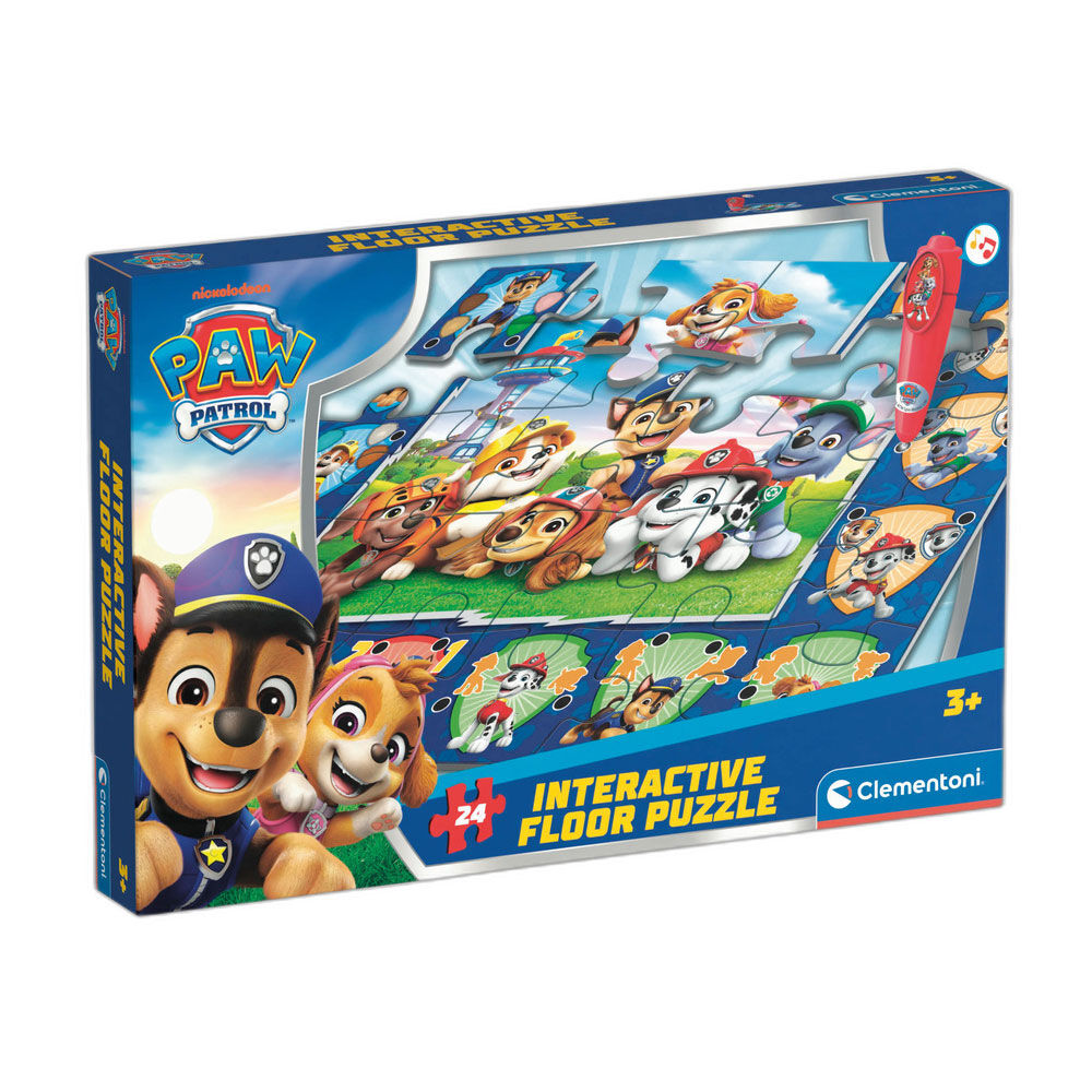 Paw Patrol Interaktivt Golvpussel 24 Bitar