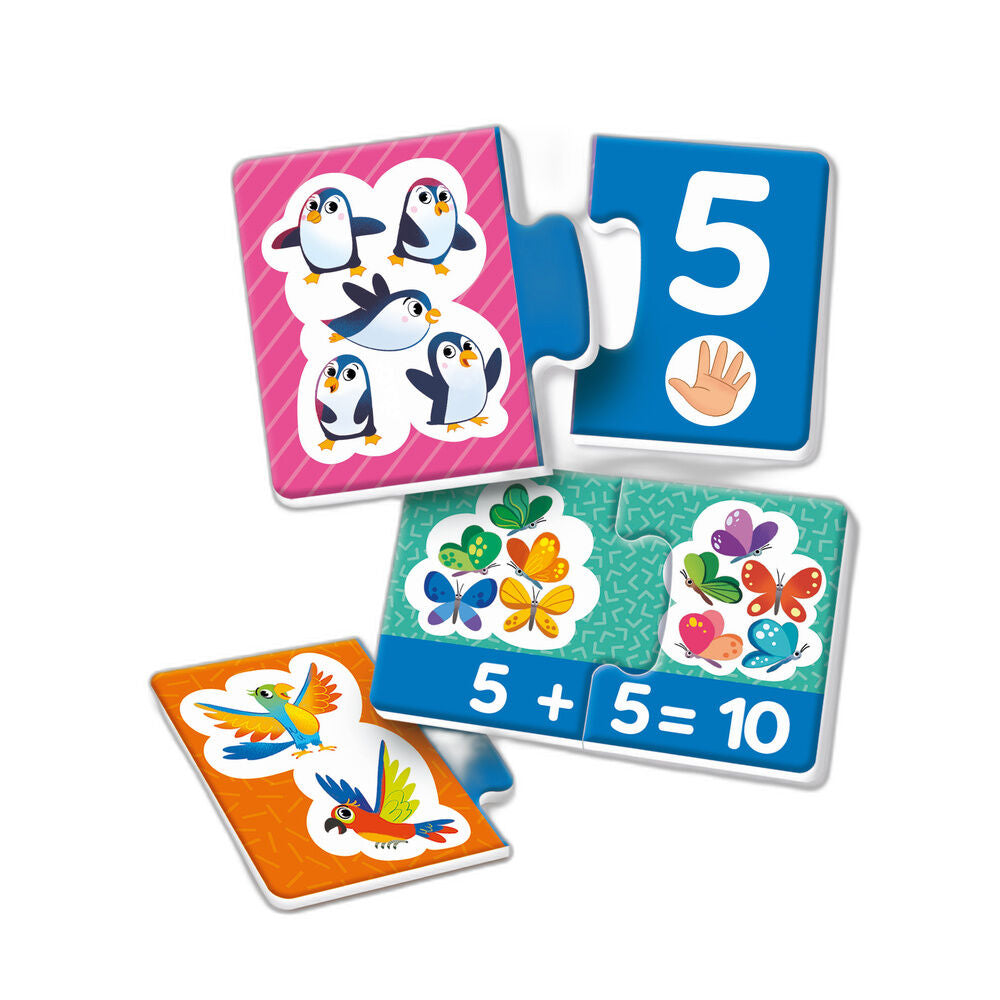 Nummer och Kvantiteter - Pussel för Barn 3-5 År