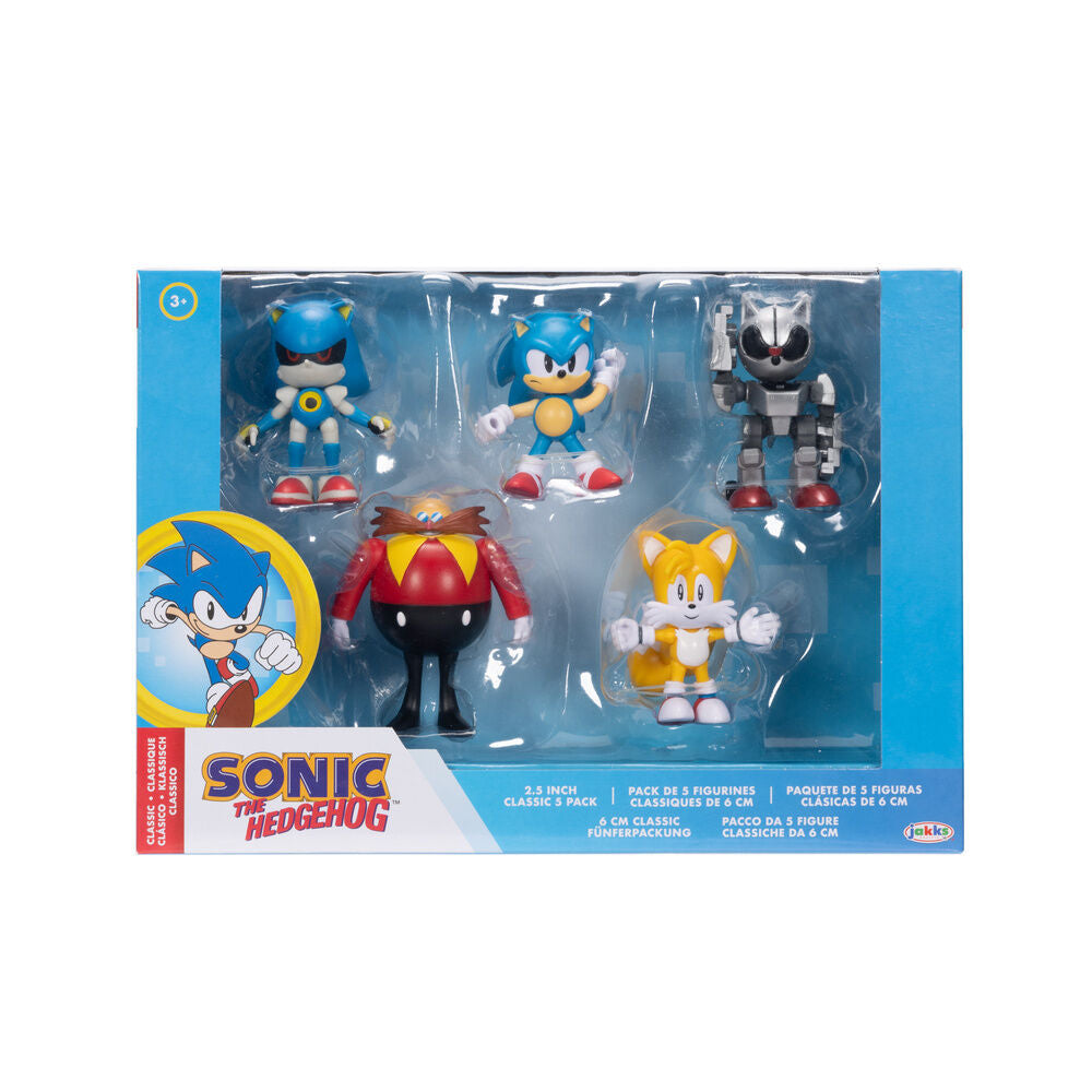 Sonic The Hedgehog Pack med 5 Figurer 6 cm