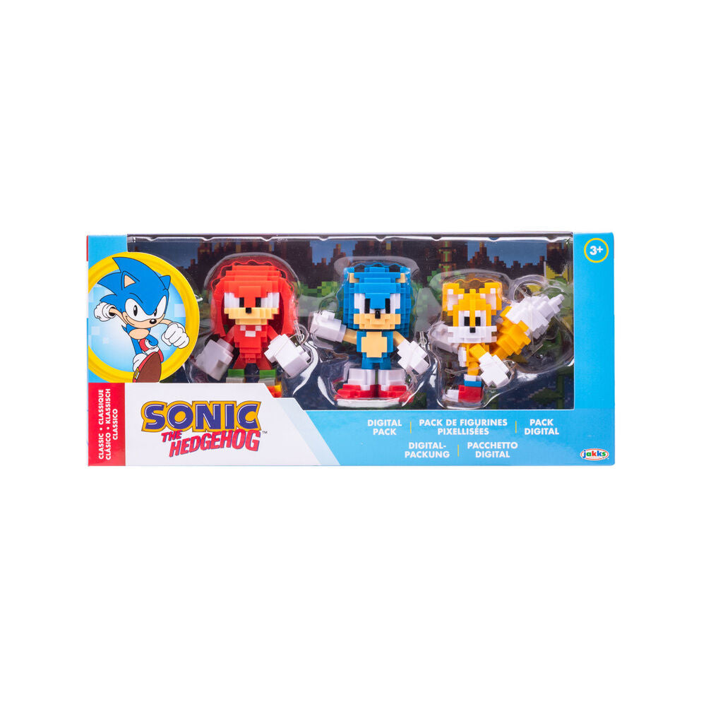 Sonic The Hedgehog Pack med 3 Figurer - 6 cm