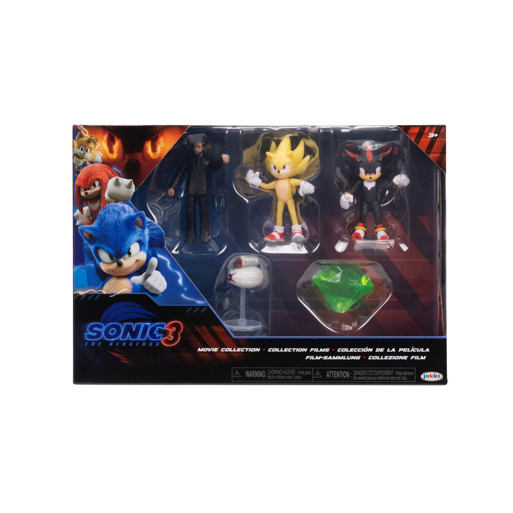 Sonic 3 Wave 1 Pack med 5 Figurer 6cm