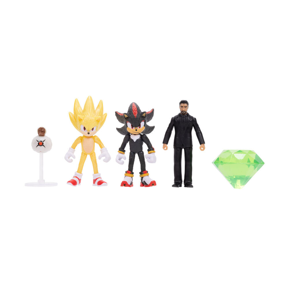 Sonic 3 Wave 1 Pack med 5 Figurer 6cm