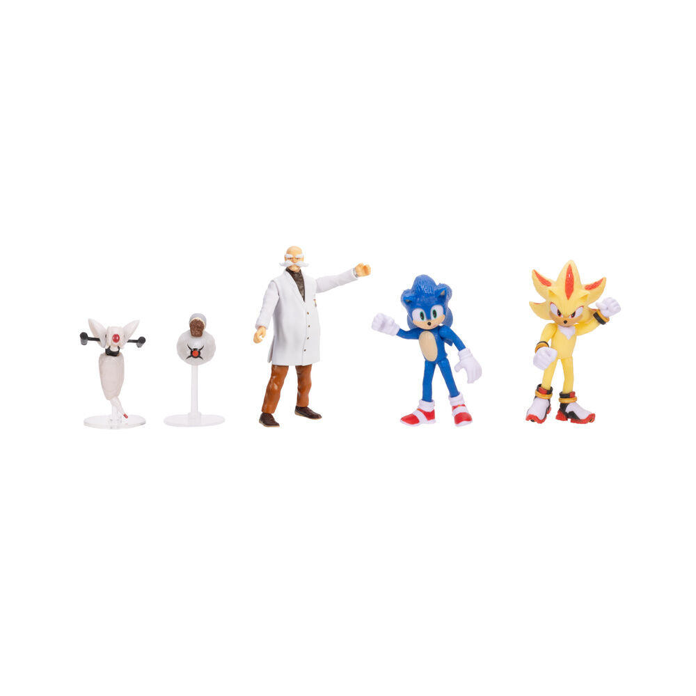 Sonic 3 Wave 3 Pack - 5 Figurer 6 cm