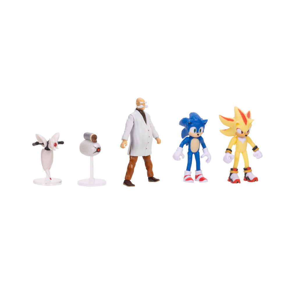 Sonic 3 Wave 3 Pack - 5 Figurer 6 cm
