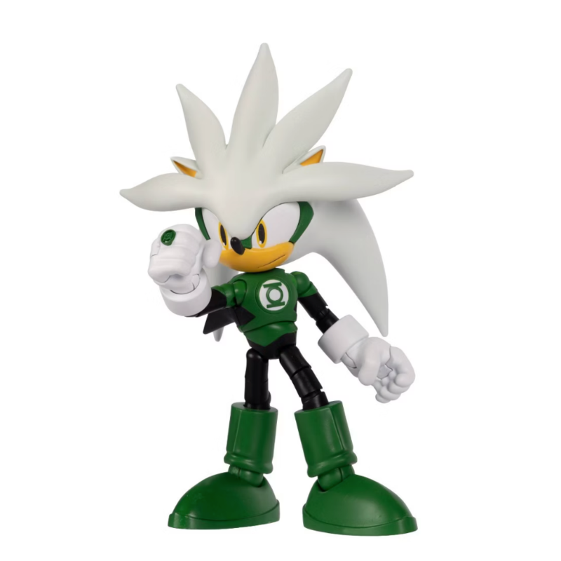 Sonic The Hedgehog Silver Green Lantern Figur 13cm