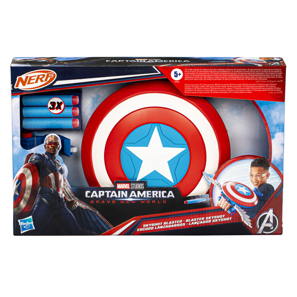 Marvel Captain America Brave New World Skyshot Blaster