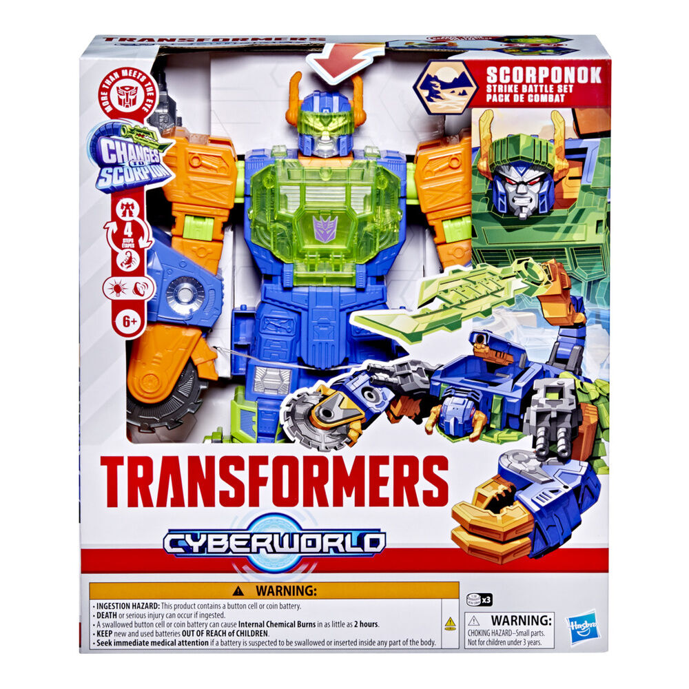 Transformers Cyberworld Scorponok Figur - 2-i-1 Robot och Skorpion