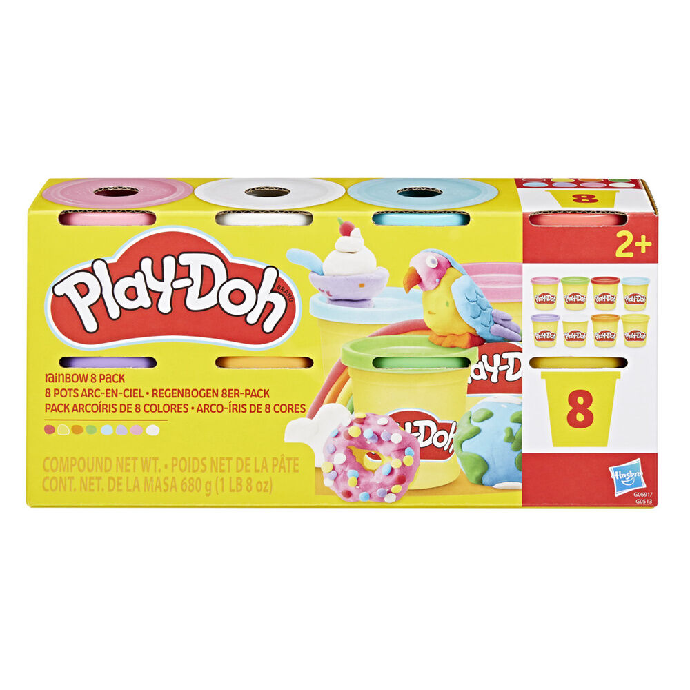 Play-Doh Set med 8 burkar modellera