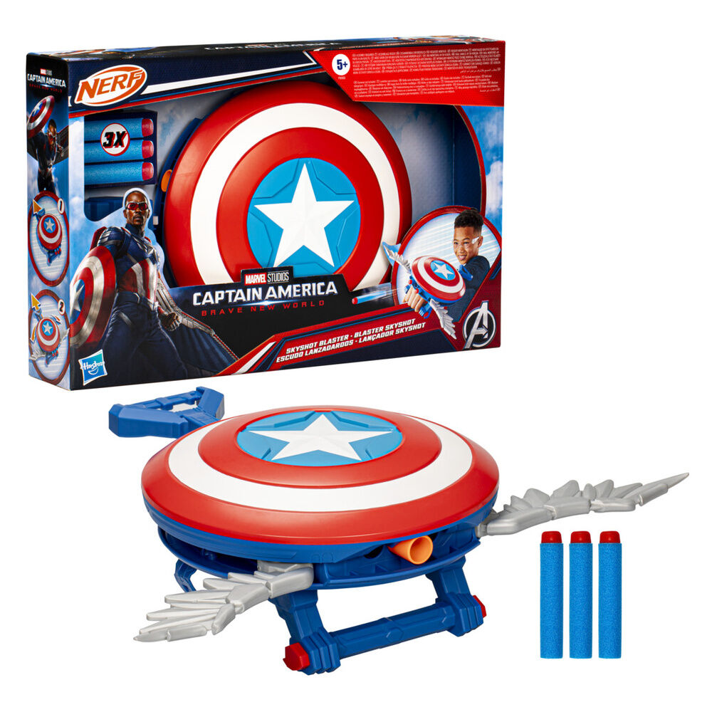 Marvel Captain America Brave New World Skyshot Blaster