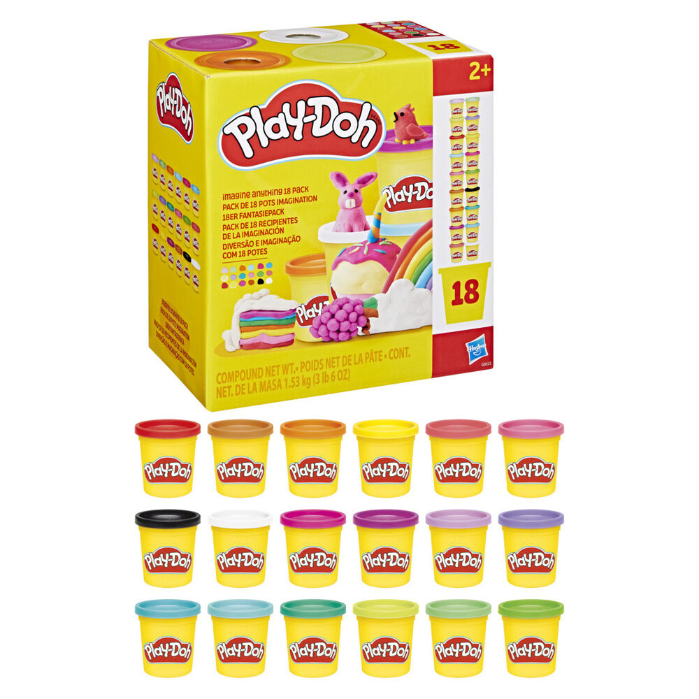 Play-Doh Set med 18 Burkar Modellera