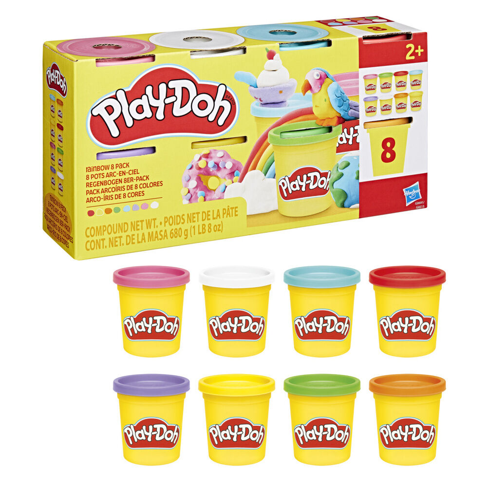 Play-Doh Set med 8 burkar modellera
