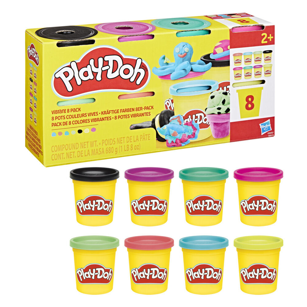 Play-Doh Set med 8 burkar av modellera