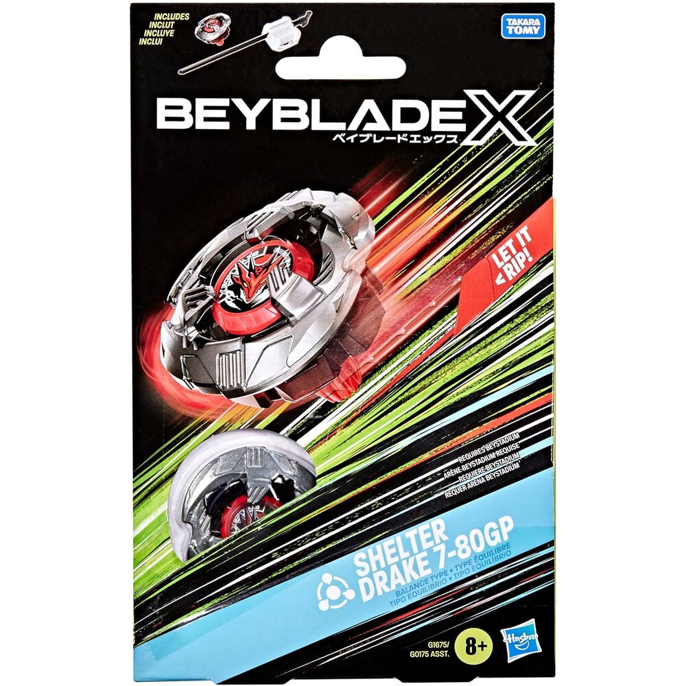 Beyblade X Shelter Drake 7-80GP Kit – Spel för Strategiska Kämpar