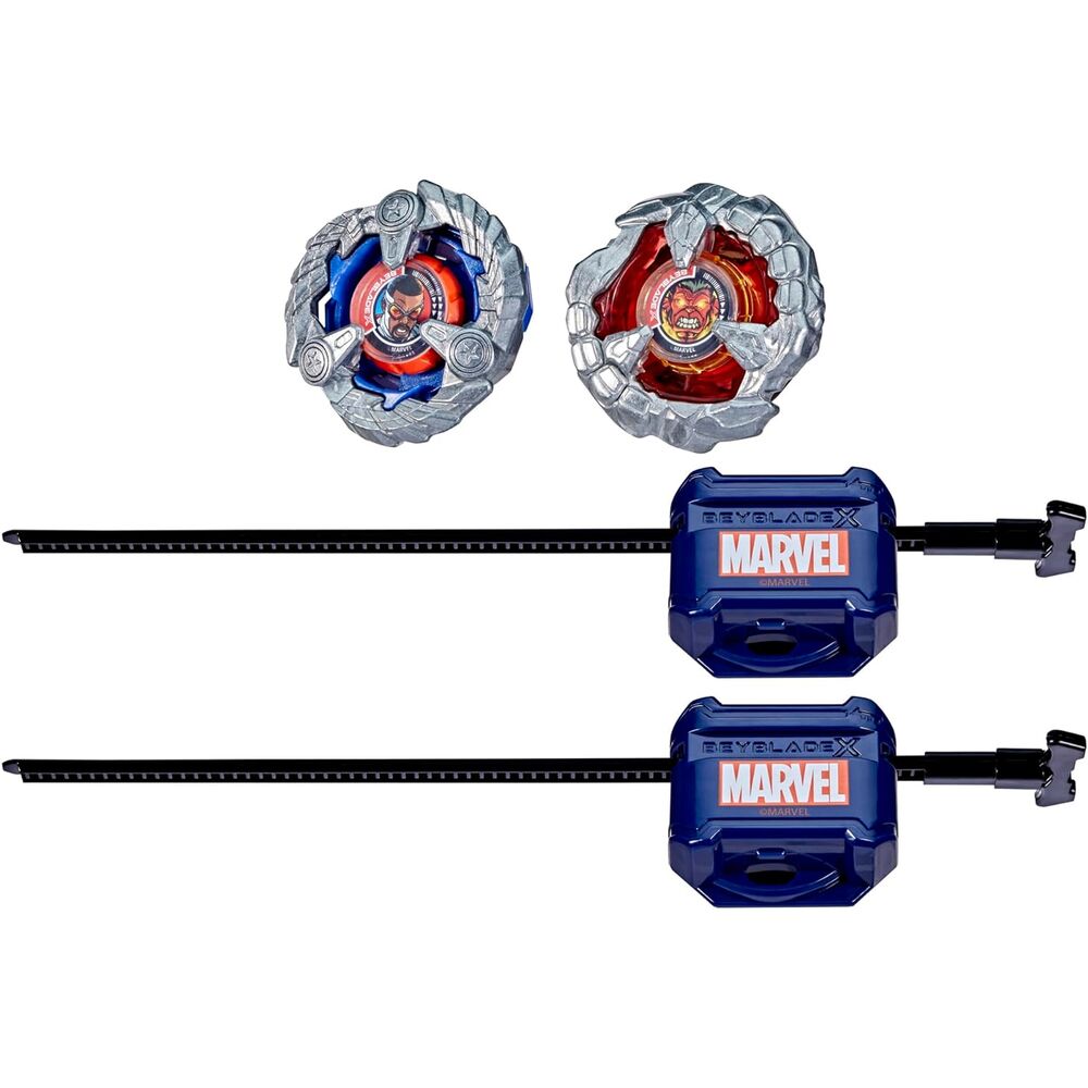 Beyblade X Captain America 4-70GB & Red Hulk 1-80R kit spel
