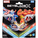 Beyblade X Captain America 4-70GB & Red Hulk 1-80R kit spel