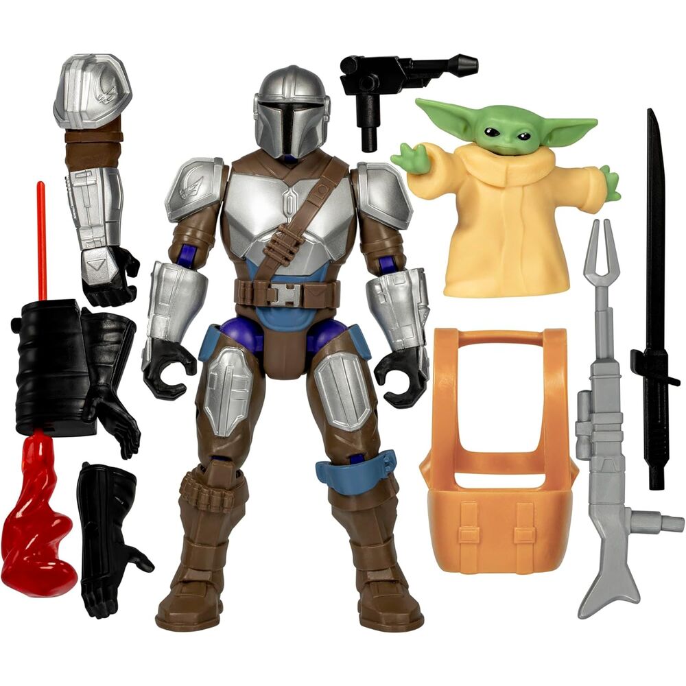 Star Wars Mix Mashers The Mandalorian & Grogu Deluxe figur 12 cm