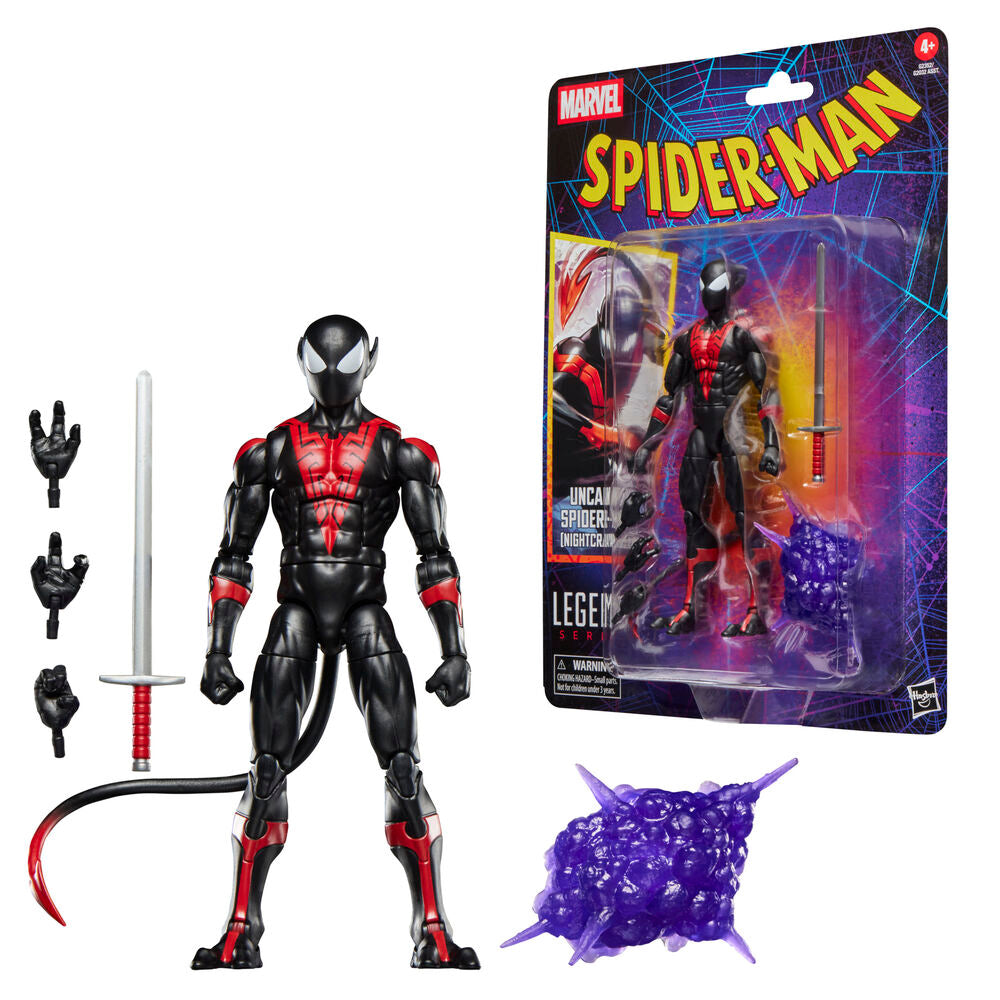 Marvel Legends Series Spider-Man Uncanny Spider-Man Nightcrawler Figur 15cm