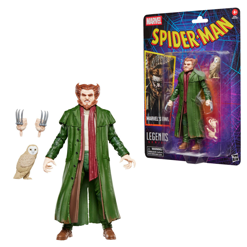 Marvel Legends Series Spider-Man Owl Figur 15 cm – Samlarfigur med Tillbehör