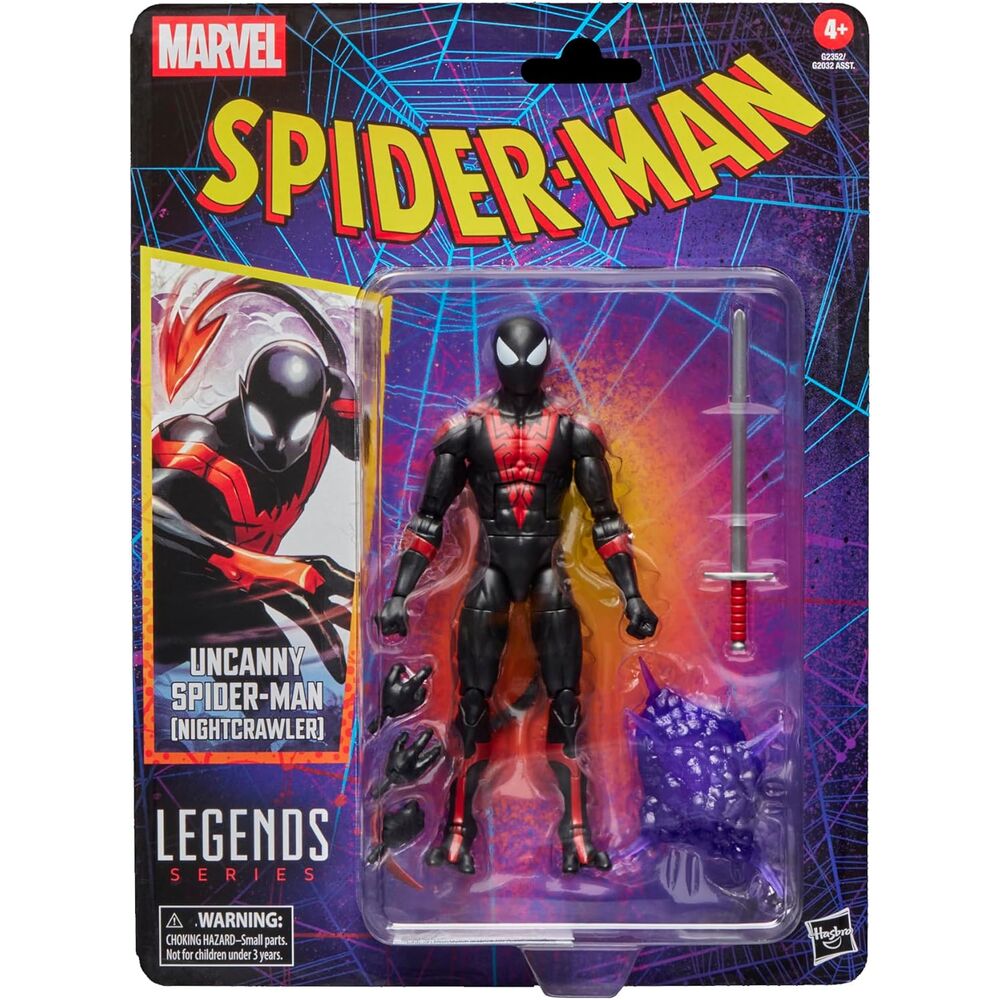 Marvel Legends Series Spider-Man Uncanny Spider-Man Nightcrawler Figur 15cm