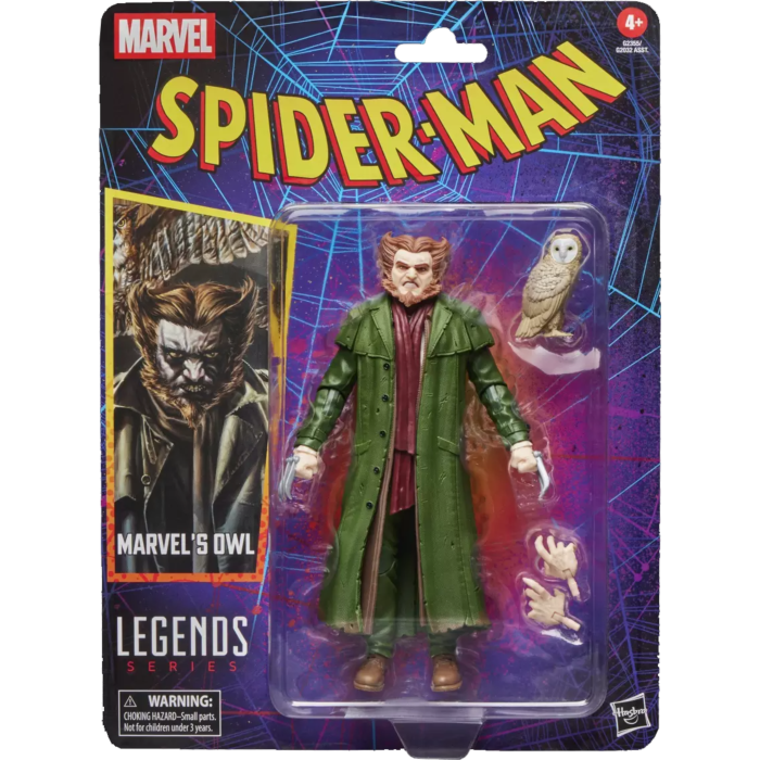 Marvel Legends Series Spider-Man Owl Figur 15 cm – Samlarfigur med Tillbehör