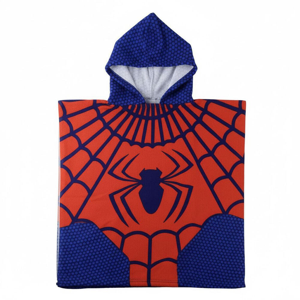 Marvel Spiderman Mikrofiber Poncho Strandhandduk