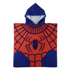 Marvel Spiderman Mikrofiber Poncho Strandhandduk