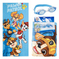 Paw Patrol Handduk och Simglasögon Set