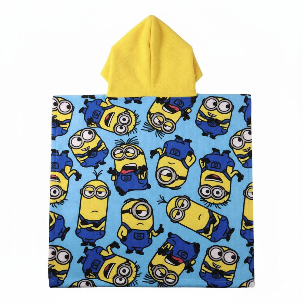 Minions Mikrofiber Poncho Strandhandduk