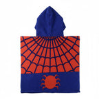 Marvel Spiderman Mikrofiber Poncho Strandhandduk