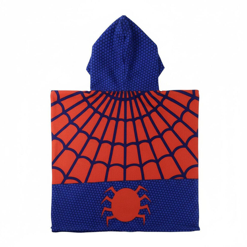 Marvel Spiderman Mikrofiber Poncho Strandhandduk