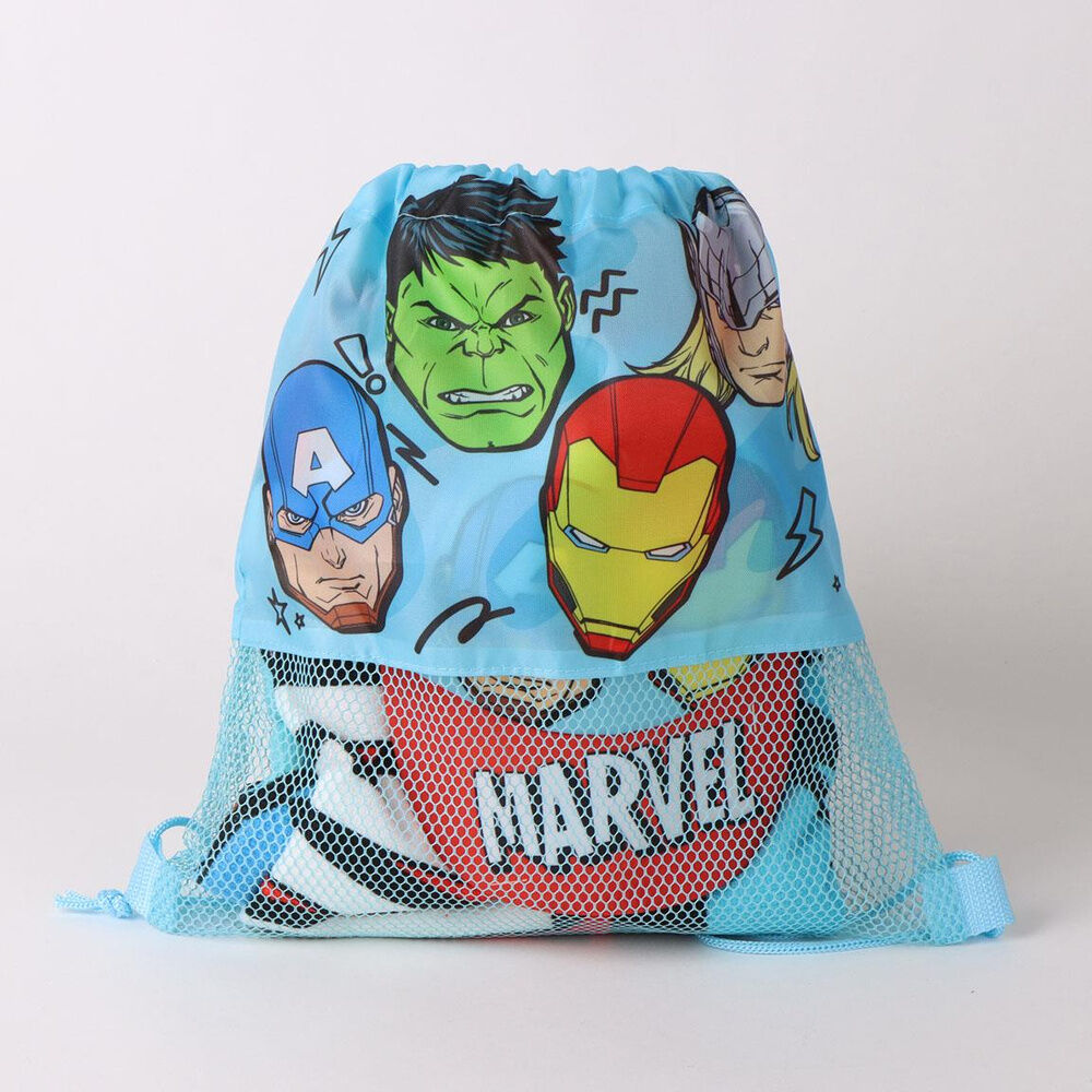 Marvel Avengers Handduk + Väska + Kapsylsats