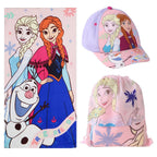 Disney Frozen Handduk + Väska + Keps Set