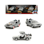 Back to the Future 40th Anniversary Time Machine Pack 3 DeLorean