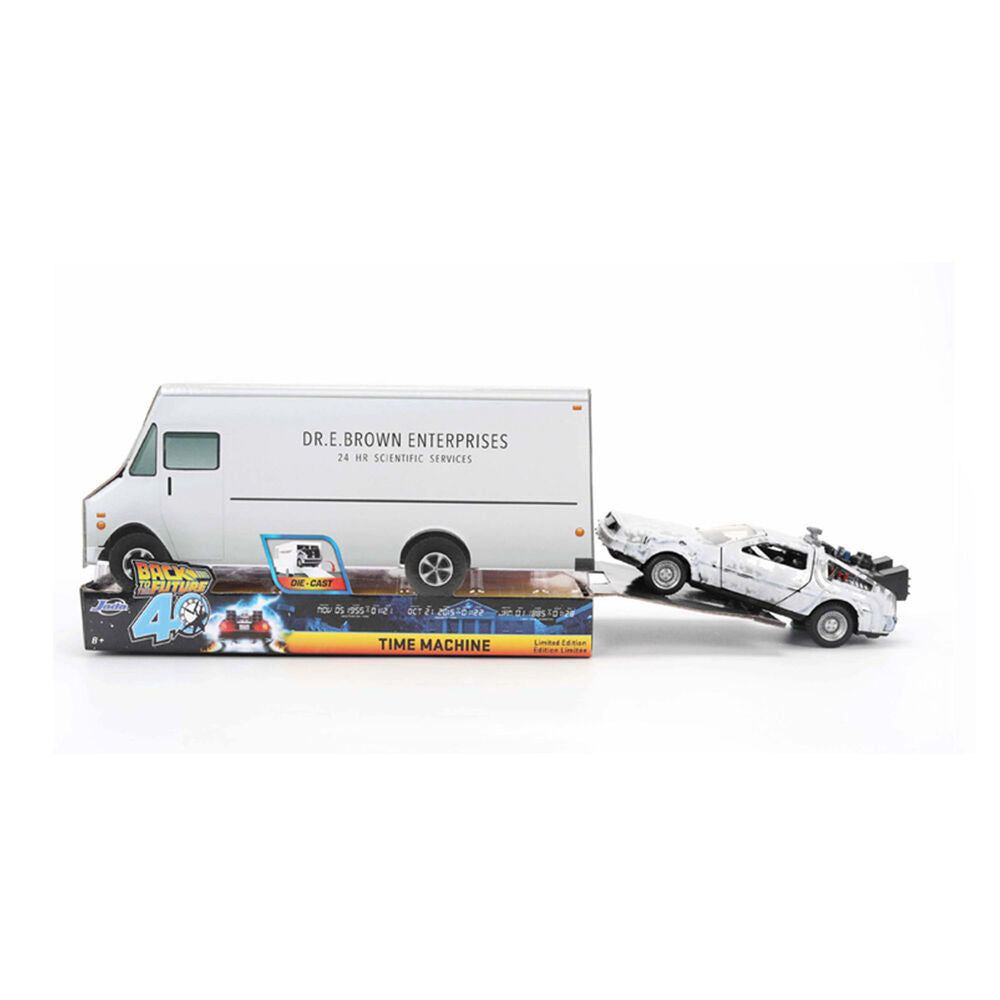 Back to the Future 40-årsjubileum Time Machine Ice Effect DeLorean-replika