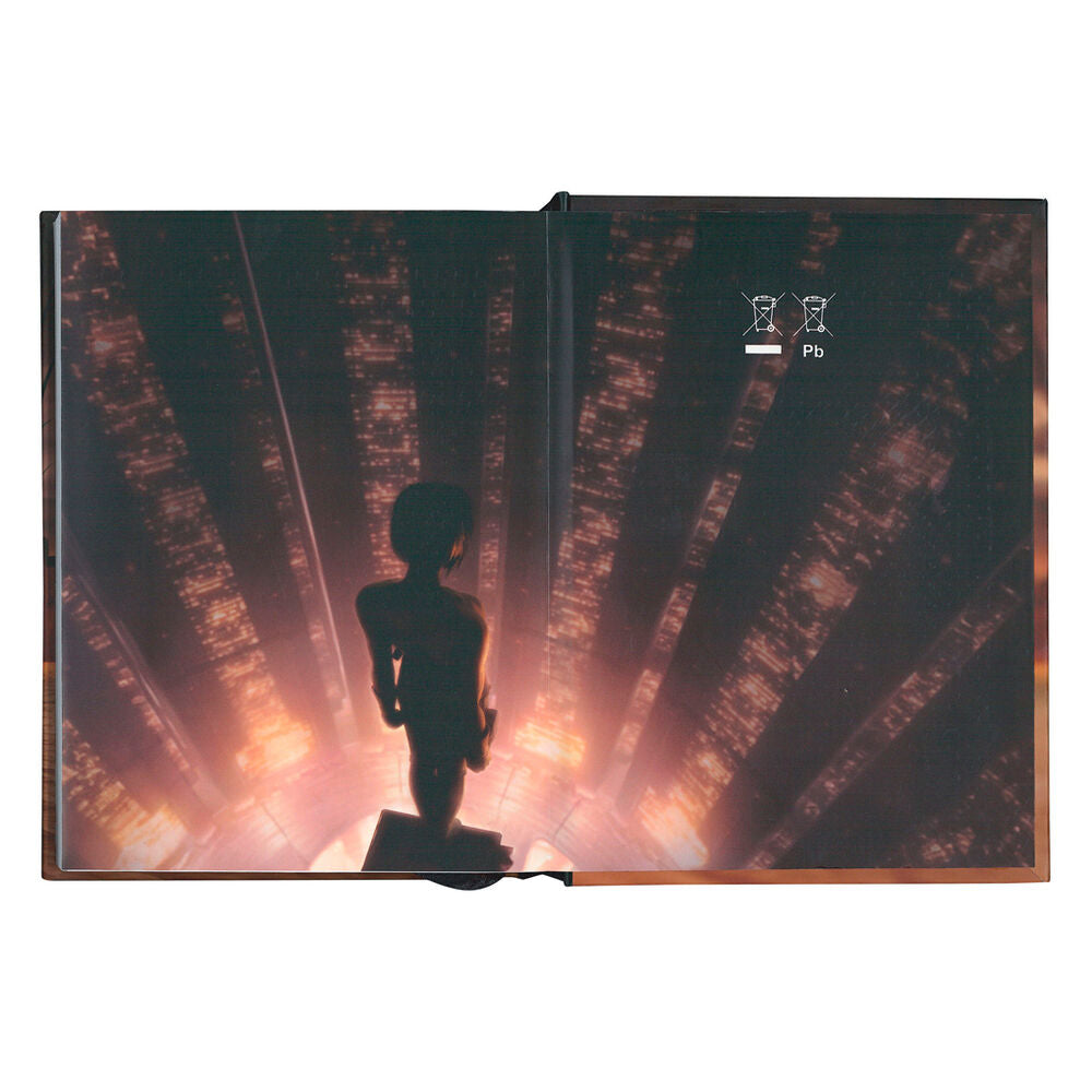 Ghost in the Shell City Anteckningsblock med Ljus