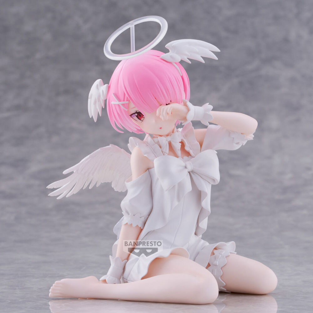 Re:Zero Starting Life in Another World Relax Time Ram Sweet Angel Figur 13cm