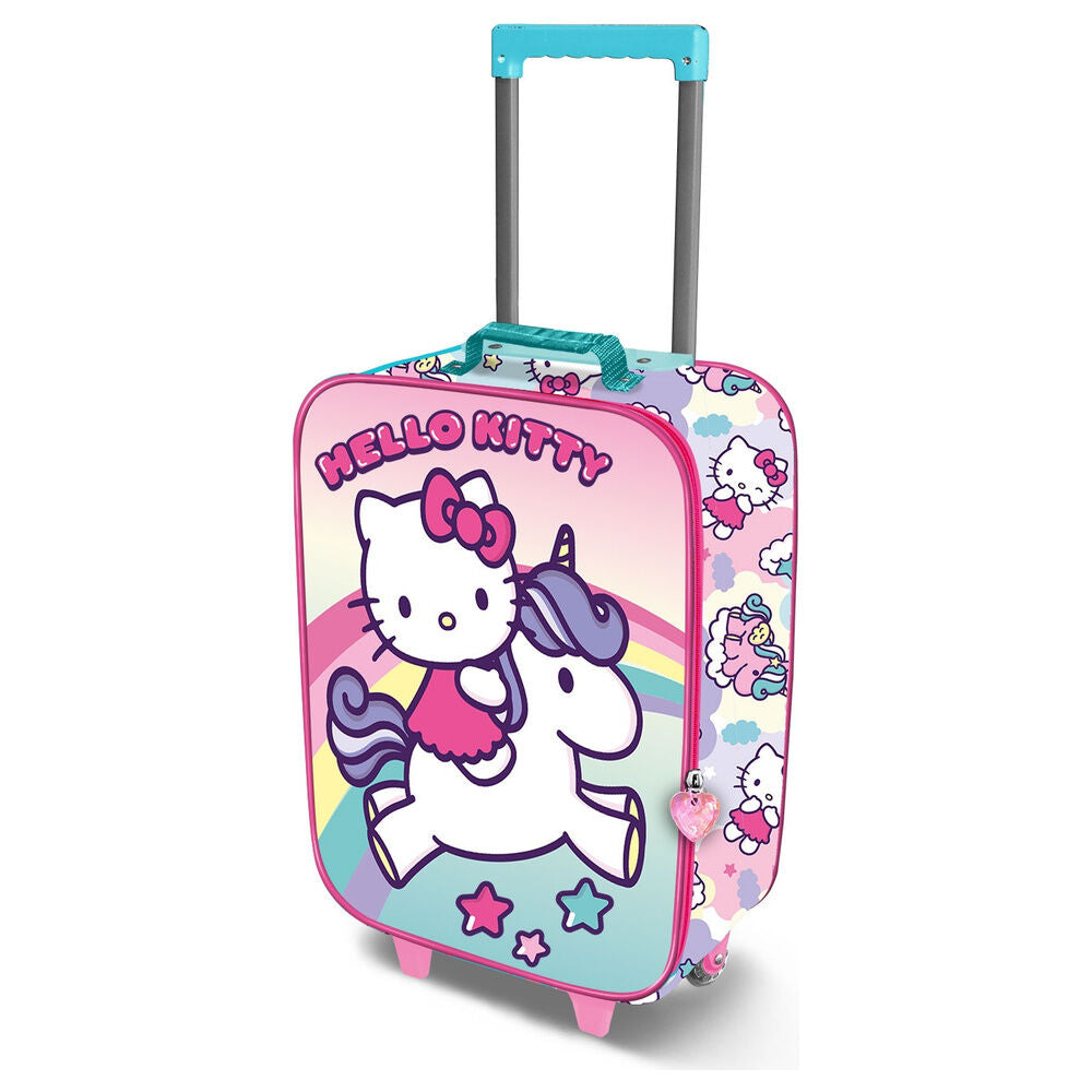 Hello Kitty Unicorn 3D Ryggsäck med Hjul suitcase 46cm