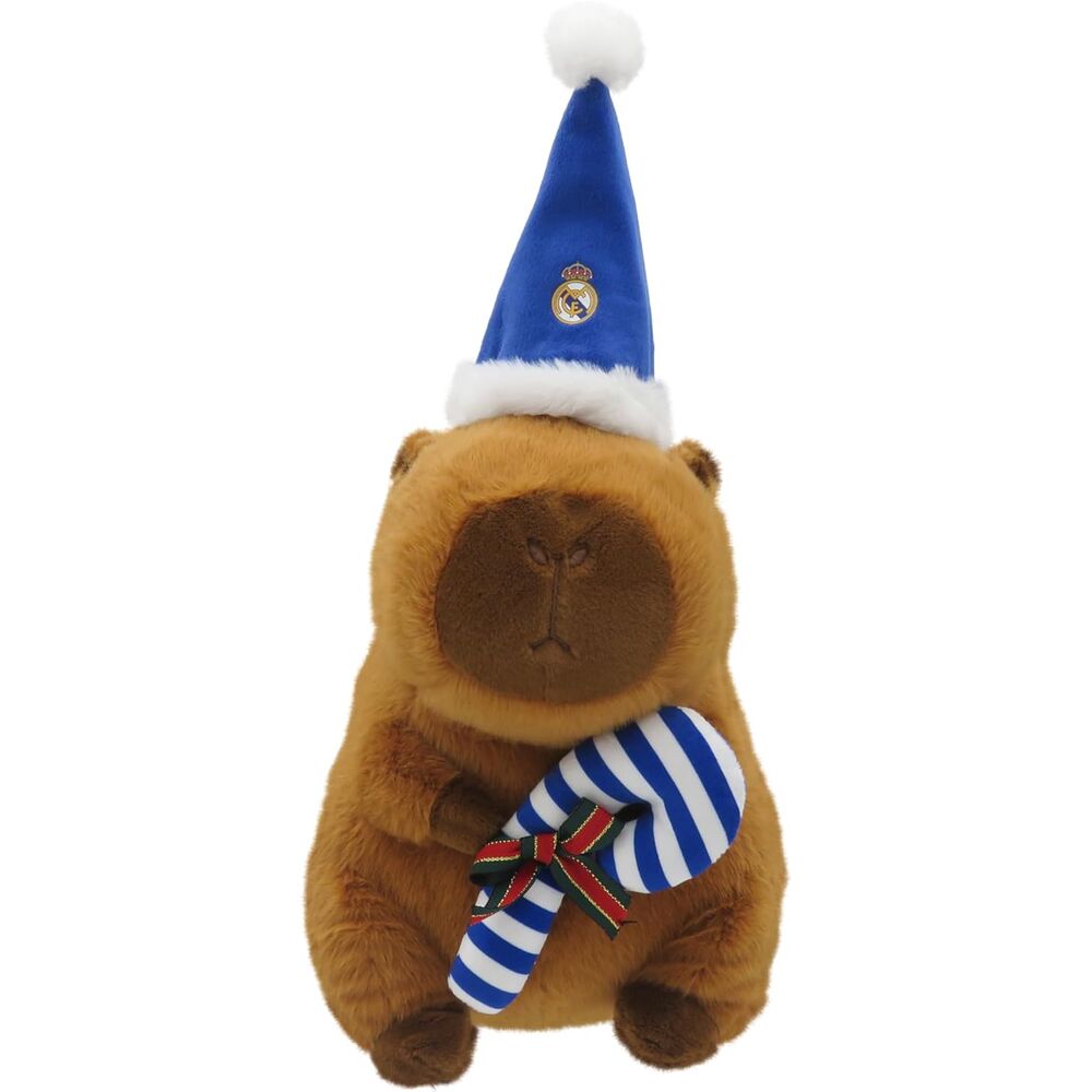 Real Madrid Capibara Teddy med Jultomte-hatt 35 cm