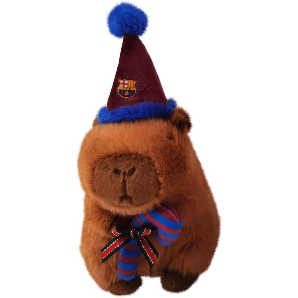 FC Barcelona Capibara Teddy Santa Hat 20cm