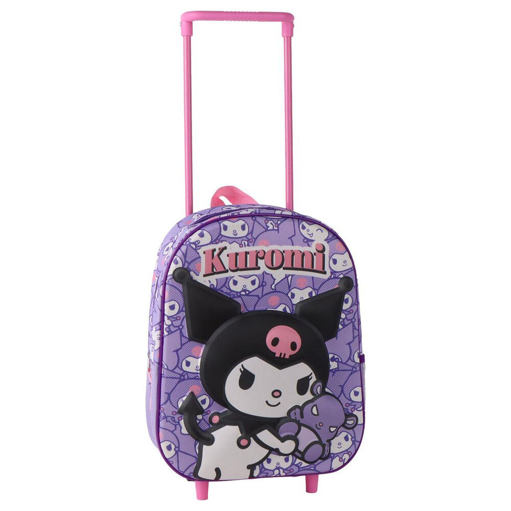 Hello Kitty Kuromi 3D Ryggsäck med Hjul 30cm