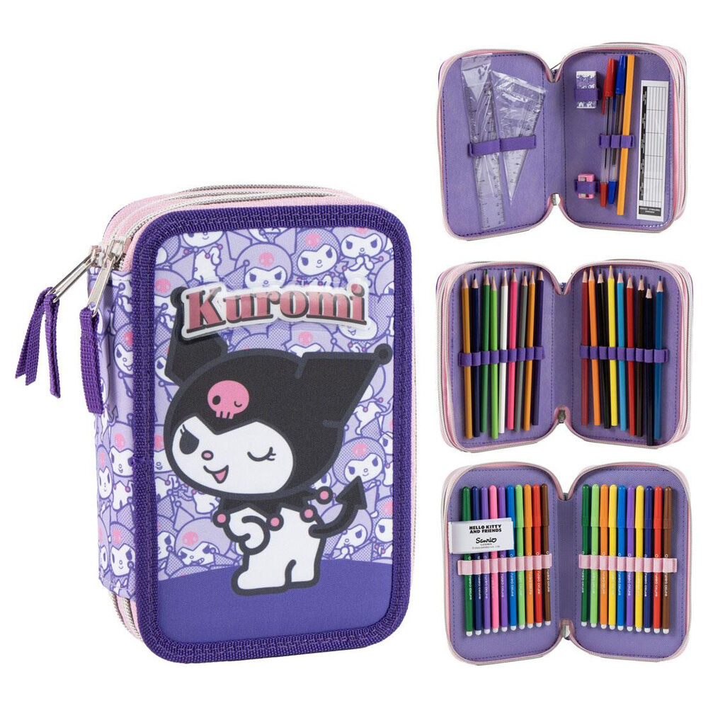 Hello Kitty Kuromi Triple Pennfodral