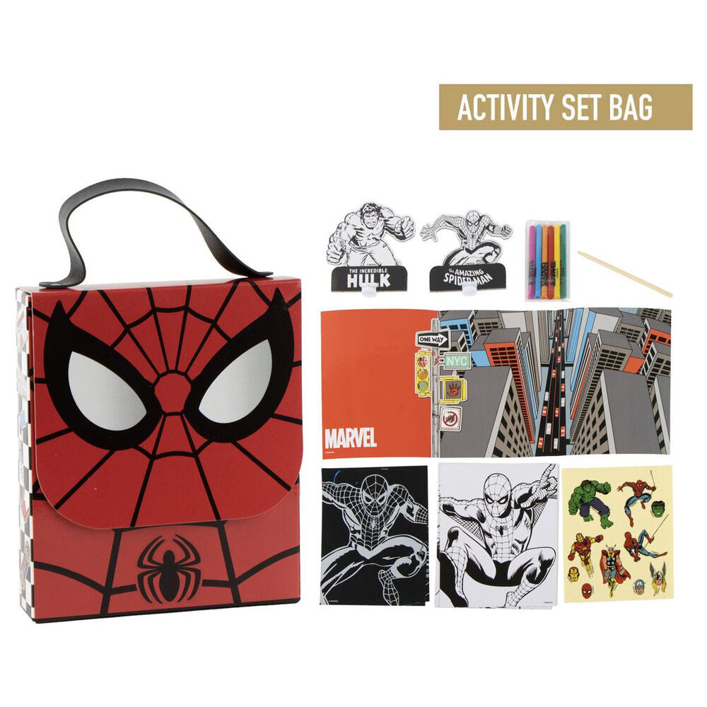 Marvel Spiderman Färgläggning Ryggsäck Set