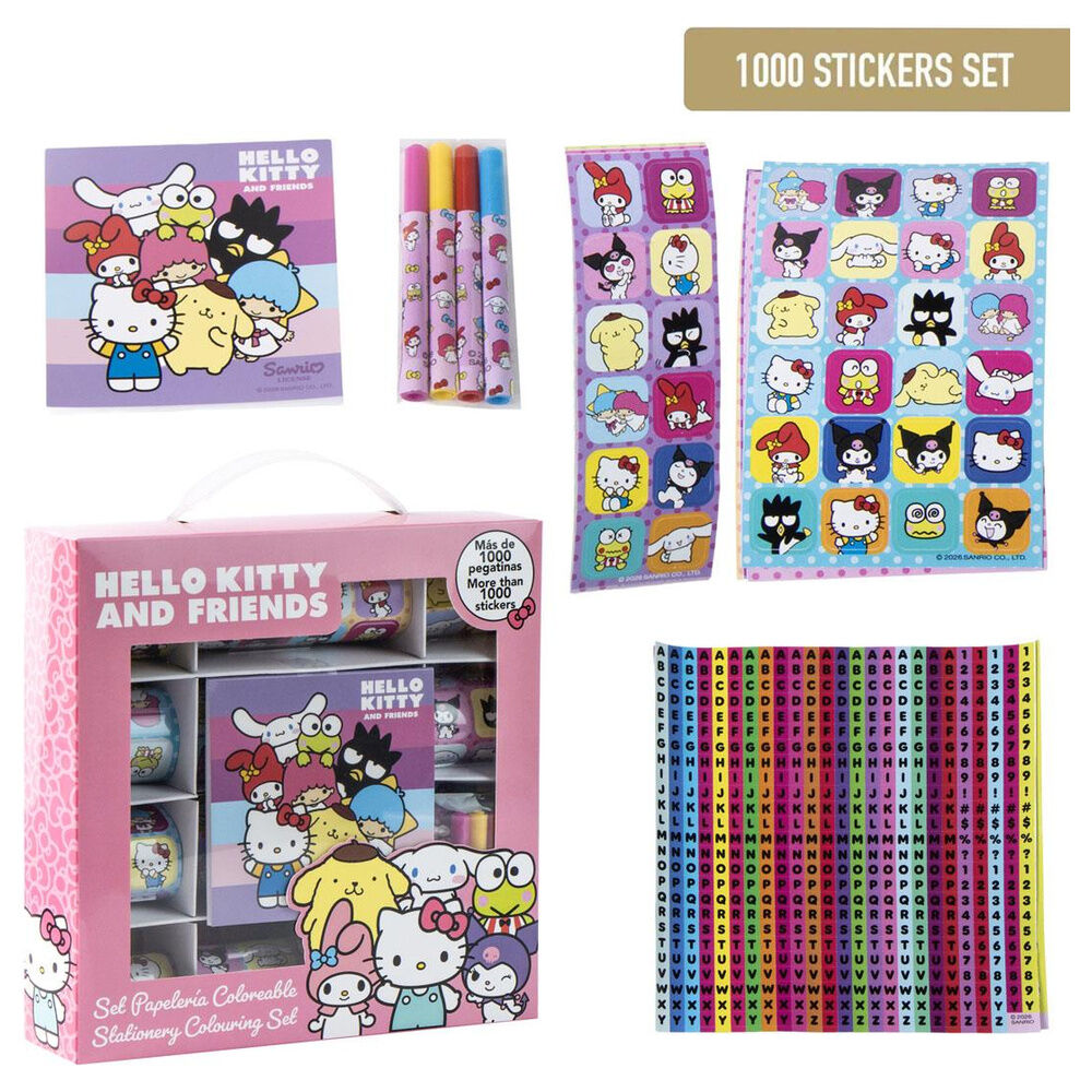 Hello Kitty och Vänner klistermärkes-set 1000 st
