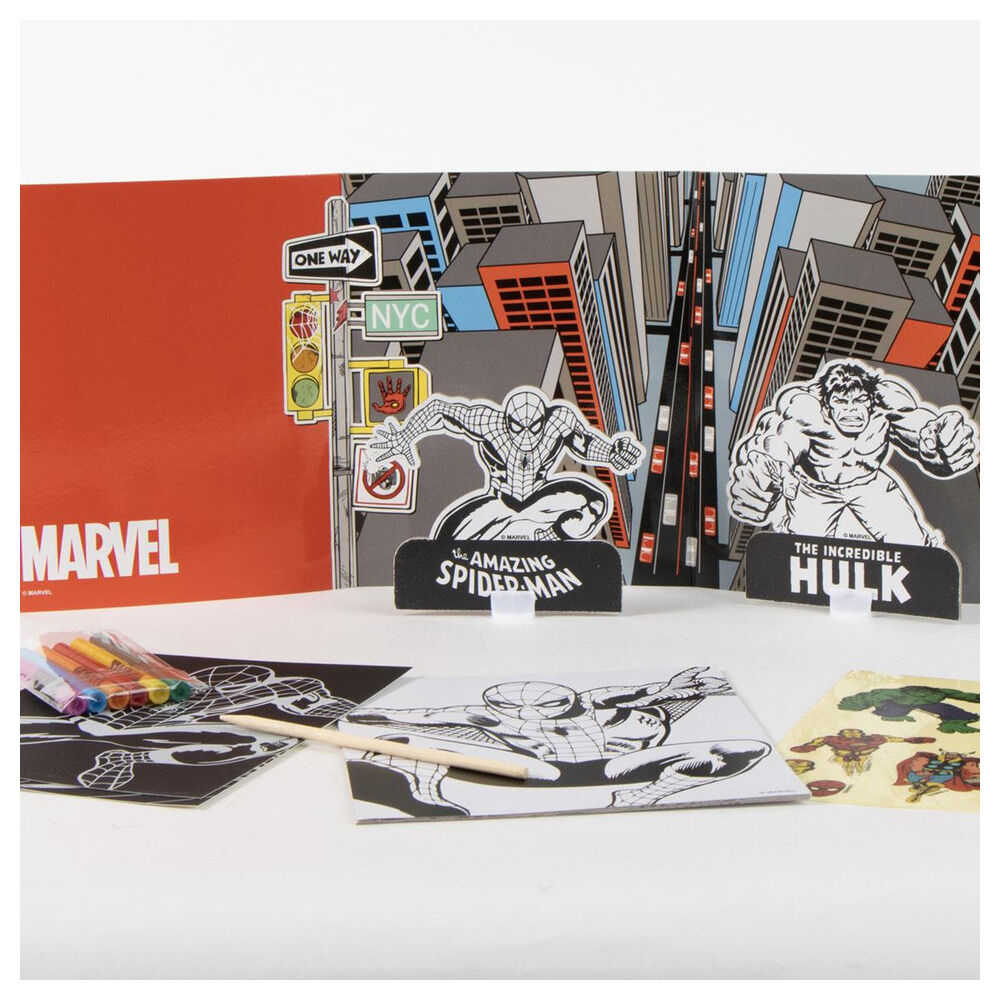 Marvel Spiderman Färgläggning Ryggsäck Set