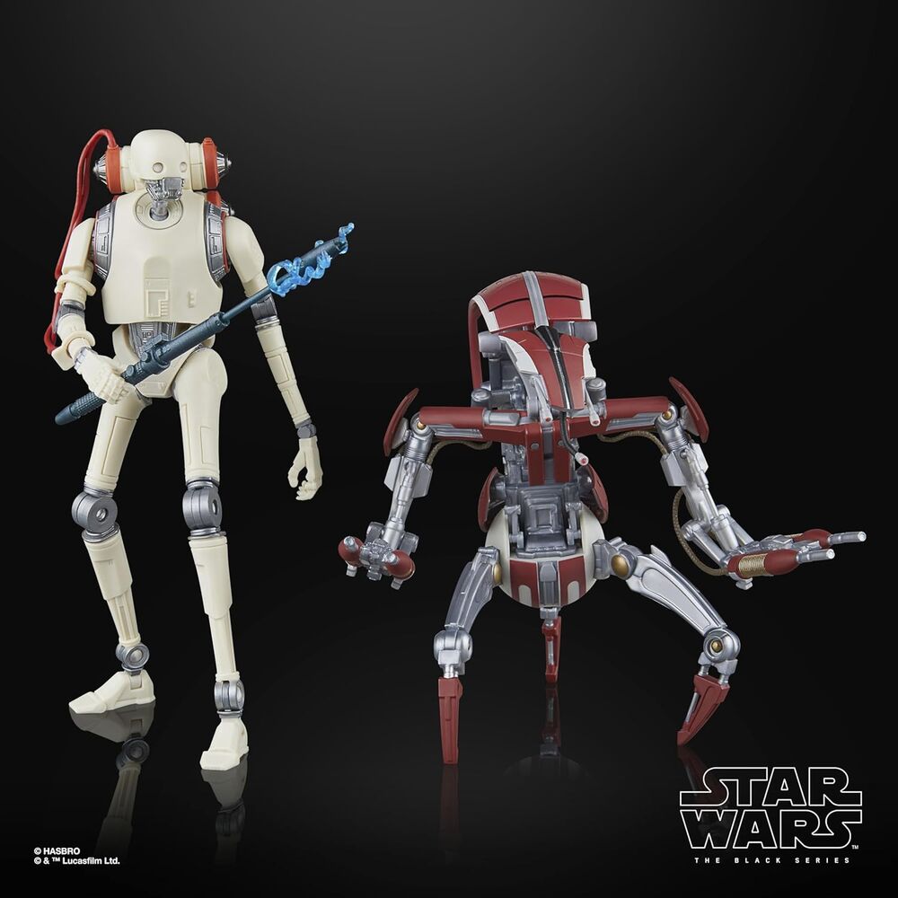Star Wars Jedi Survivor KX Security Droid Enforcer & Droideka pack 2 figurer 15cm