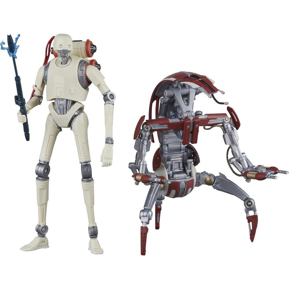 Star Wars Jedi Survivor KX Security Droid Enforcer & Droideka pack 2 figurer 15cm