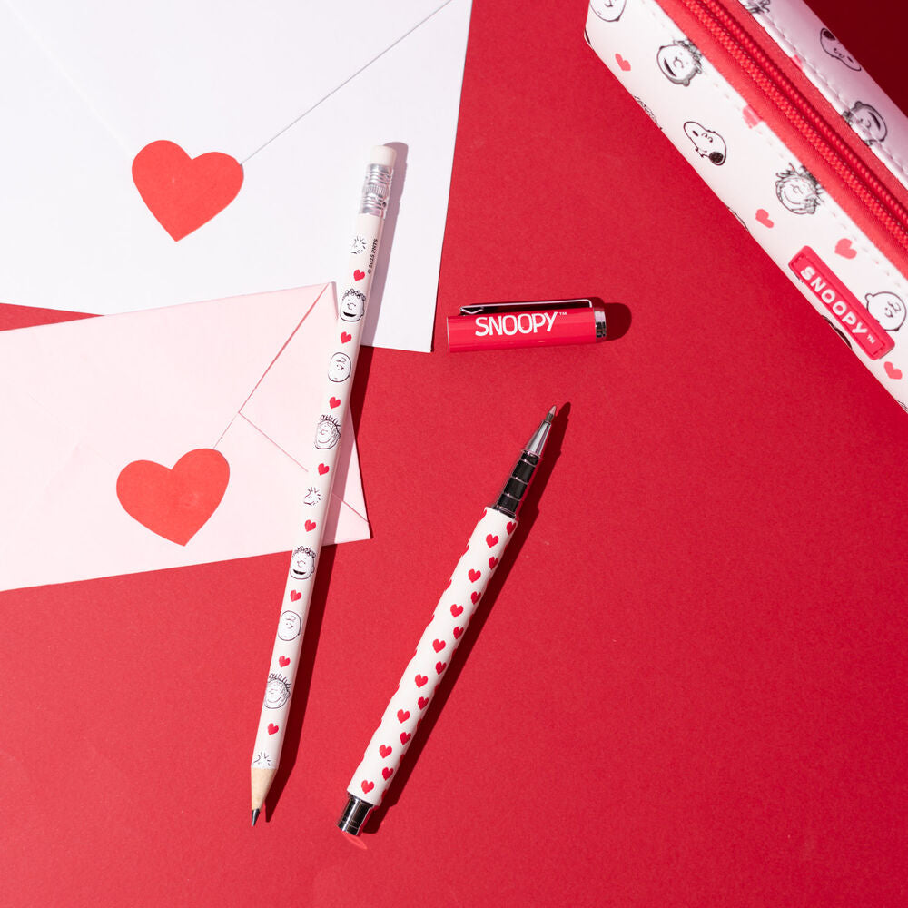 Peanuts Snoopy Pennfodral med Penna och Blyertspenna