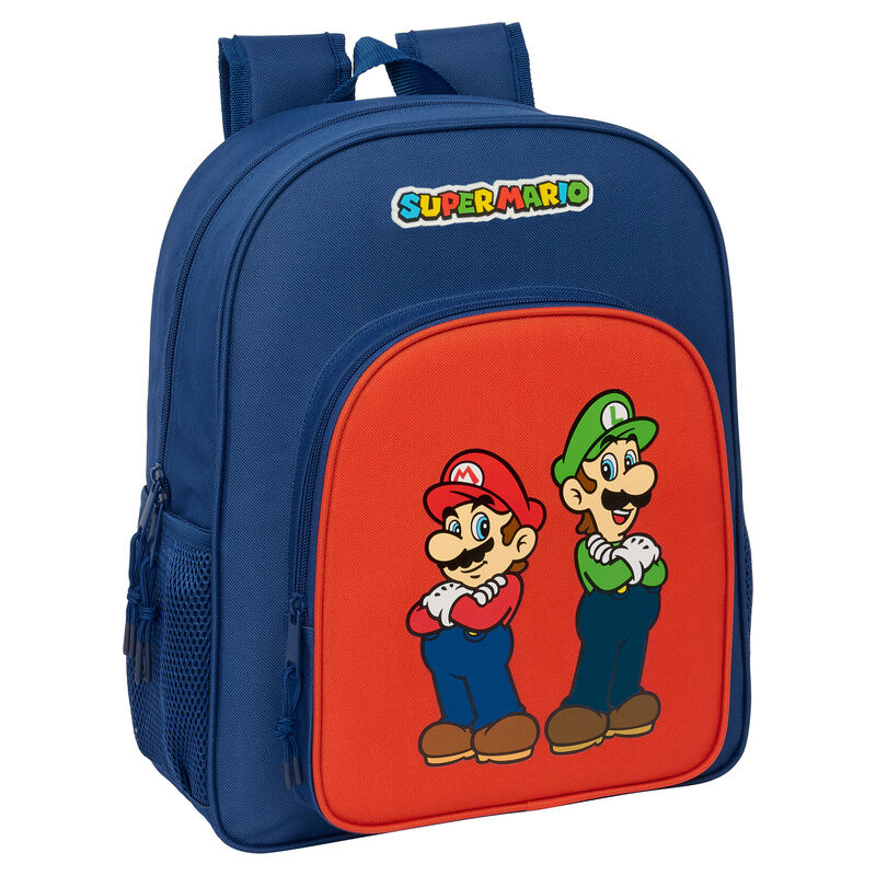 Super Mario Bros Mamma Mia anpassningsbar Ryggsäck 38cm