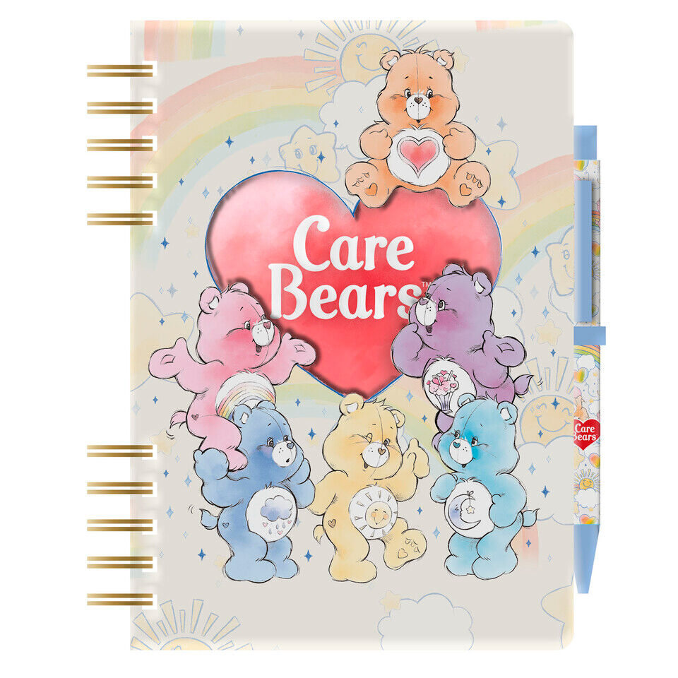 Care Bears A5 Anteckningsblock + penna och klistermärken